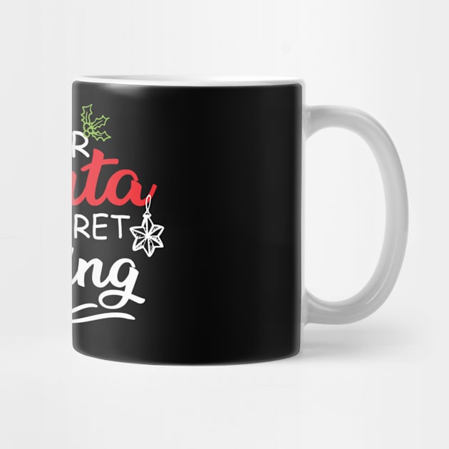 FUNNY SANTA CLAUS GIFT IDEA-DEAR SANTA I REGRET NOTHING-FUNNY FAMILY HOLIDAY GIVING by KAVA-X